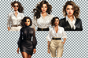 Chic Lady Boss Cliparts, a Person Illustration by Mash Mash Stickers (Thumbnail 8 of 9)