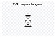 Microphone Device Icons Set, an Outline Icon by Designfour (Thumbnail 2 of 7)