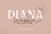 Diana Webber - SVG Font Duo, a Font by Letterhend Studio (Thumbnail 1 of 13)