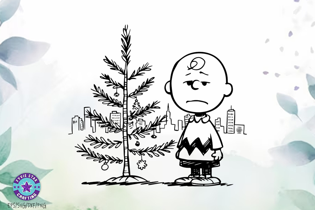 Charlie Brown Christmas Tree SVG PNG, an Object Graphic by FiveStarCrafting (Photo 3 of 7)