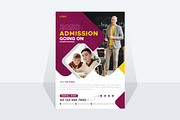 Education Flyer Design For Admission, a Flyer Template by MxVect Stock (Thumbnail 2 of 3)