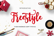 Freestyle, a Script Font by groens (Thumbnail 1 of 8)