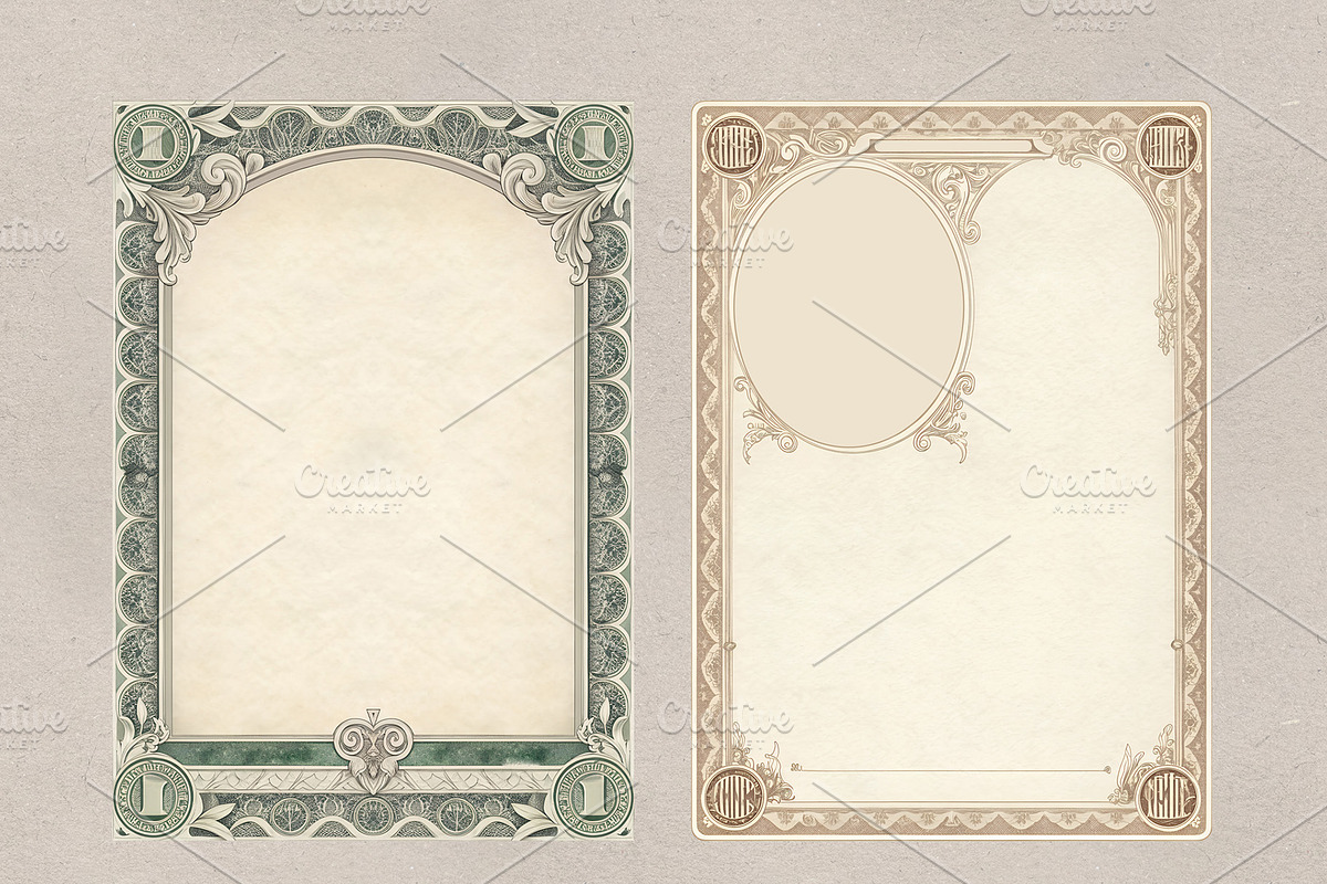Vintage Decorative Borders & Frames, a Decorative Illustration by MRI STUDIO (Photo 16 of 34)