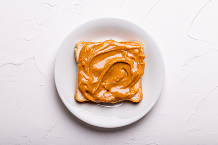 Toast with peanut butter, a Food & Drink Photo by its_al_dente