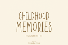 CHILDHOOD MEMORIES Font