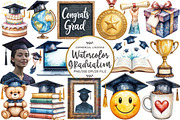 Graduation Sublimation Clipart, an Illustration by OK Design (Thumbnail 1 of 5)