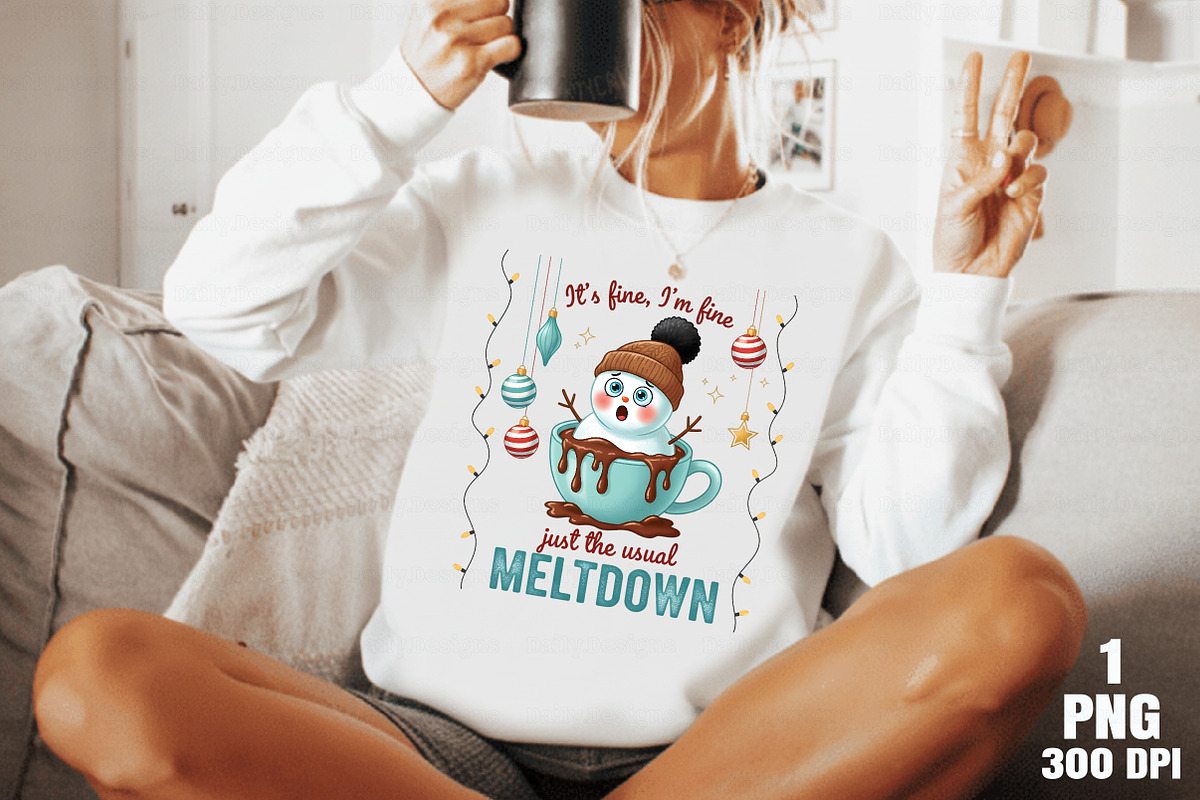 Funny Christmas Snowman Png, an Illustration by Daily.Designs (Photo 10 of 10)