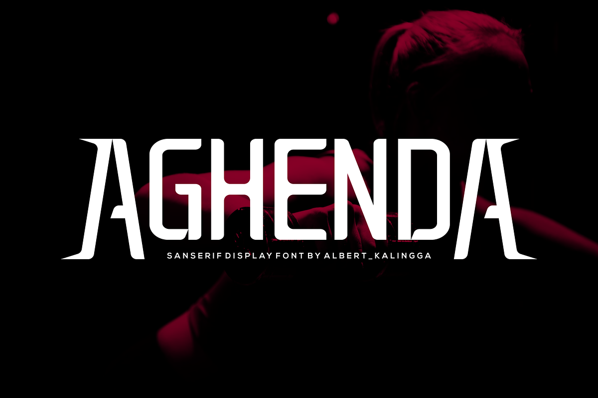 Aghenda Font, a Sans Serif Font by albert_kalingga (Photo 1 of 5)