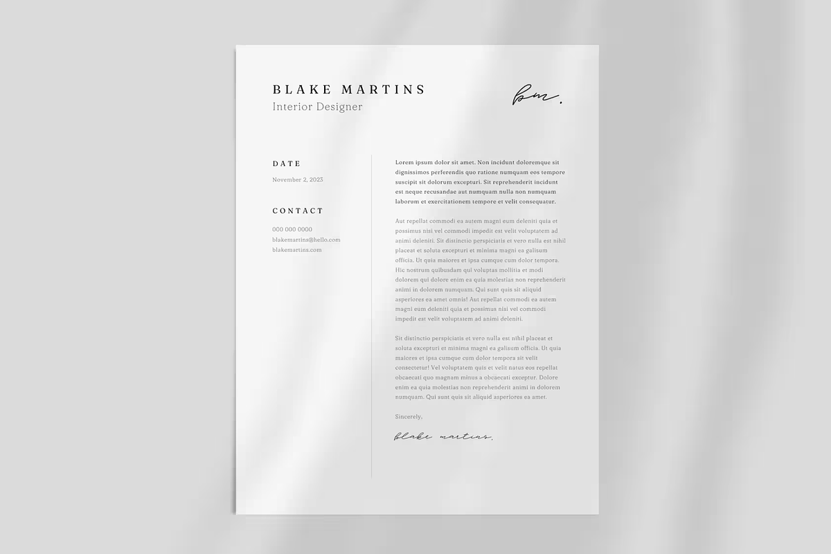 Minimalist Resume Designers Canva, a Resume Template by frommakertomaker (Photo 5 of 9)