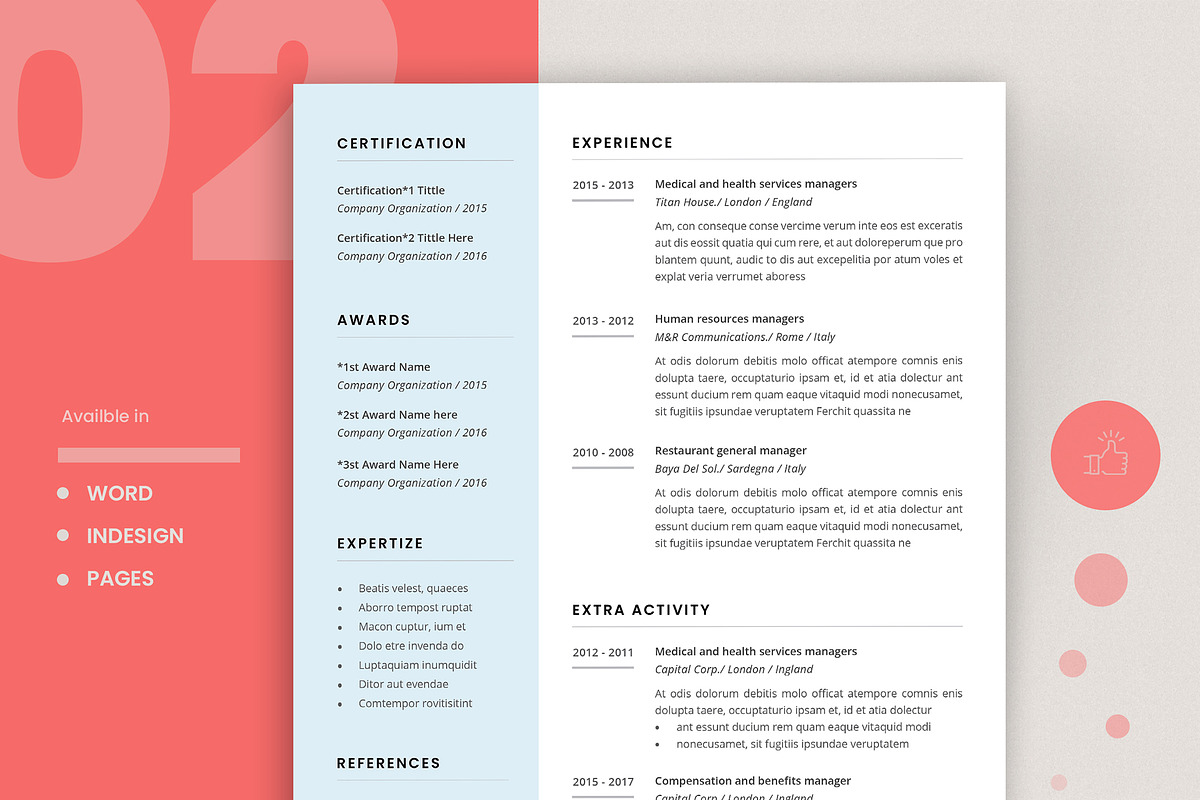 Resume Template for Word, a Resume Template by Astut (Photo 2 of 5)