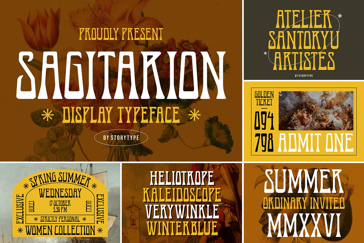 SALE! Attractive Modern Display Font, a Serif Font by Storytype Studio (Photo 33 of 41)