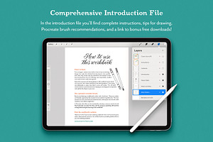 Brush Lettering Procreate Workbook