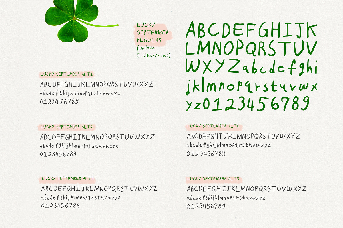 Lucky September Handwritten Font, a Handwritten Font by Perplexitics (Photo 10 of 13)