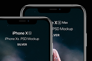 iPhone Xs & Xs Max PSD Mockups, an iPhone Mockup by CreativesCastle (Thumbnail 5 of 7)