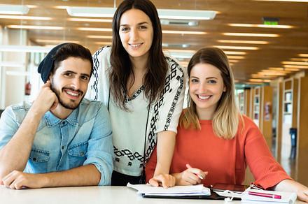 Group of young students studying tog, a Photo by Mego-studio
