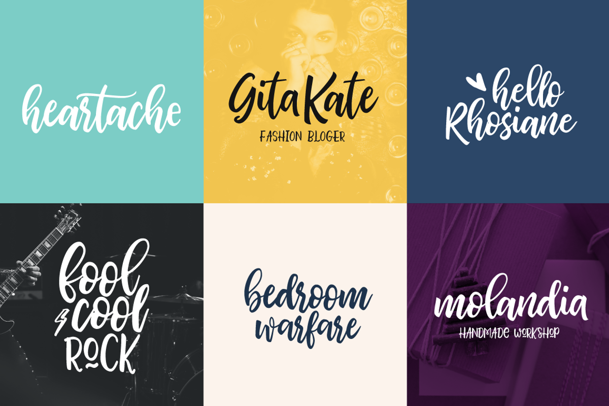 Bhatoshine - Fancy Font Duo preview 6