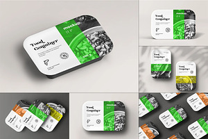 Food Container Mock-up, a Packaging Mockup by zippypixelstudio