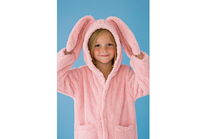 Young caucasian girl in pink bunny, a Person Photo by Lermont51