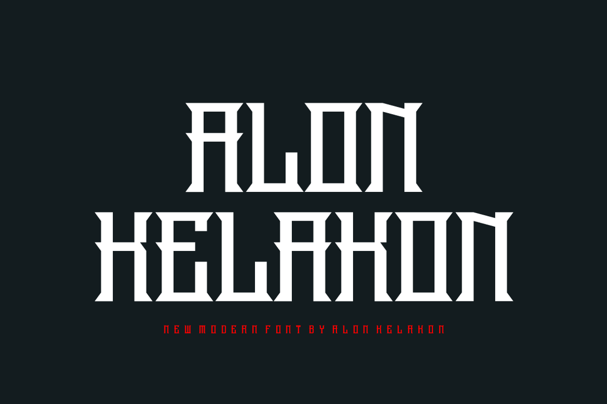 Dark Metalize Font, a Serif Font by alon kelakon (Photo 2 of 5)
