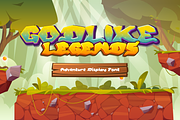 Godlikes Legend Game Display Font, a Sans Serif Font by Haws.std (Thumbnail 1 of 6)