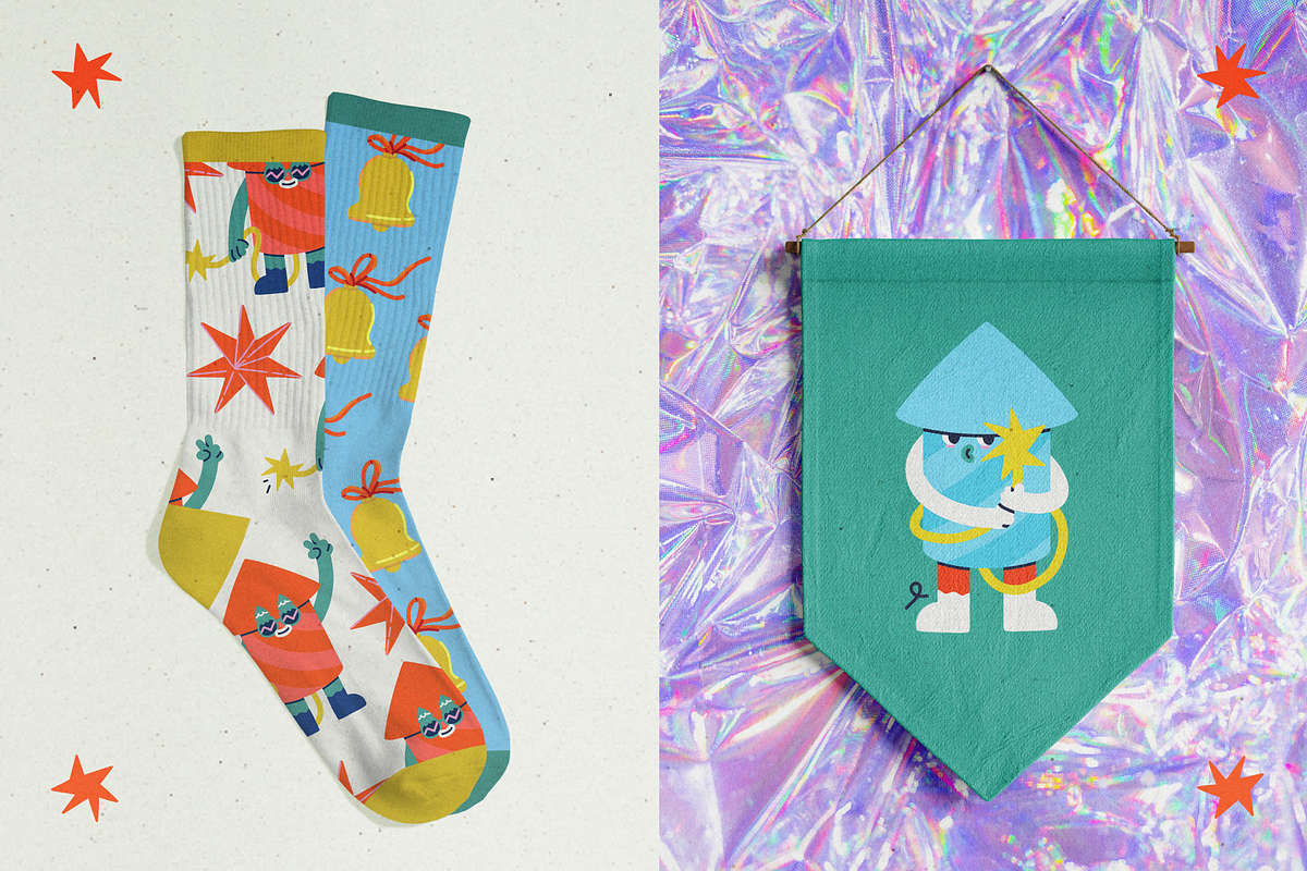 Sparkle & shine. Firework character., a Decorative Illustration by My.Ordinarty (Photo 3 of 8)