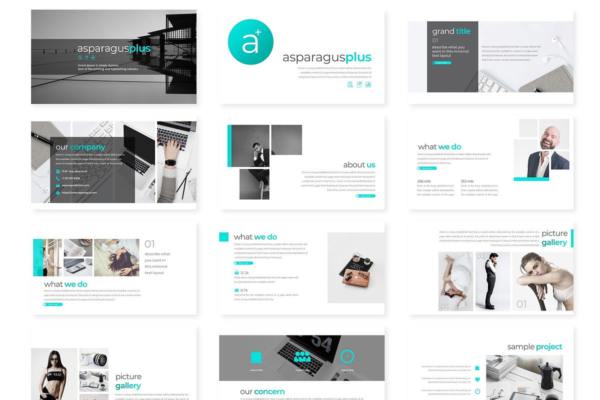 Asparagus+ - Keynote Templates, a Presentation Template by AQR Studio