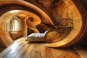 69 Spiral wooden staircases, an Architecture Photo by Handmadefont (Thumbnail 14 of 73)