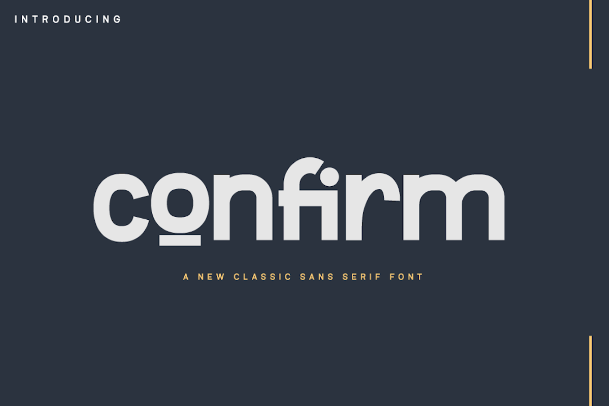 Confirm, a Sans Serif Font by twinstd (Photo 1 of 11)