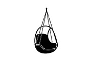Hanging Egg Chair Silhouette Bundle, an Illustration by Designer_Momina (Thumbnail 23 of 51)