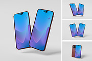 iphone 15 pro, an iPhone Mockup by kebunmockup (Thumbnail 1 of 5)