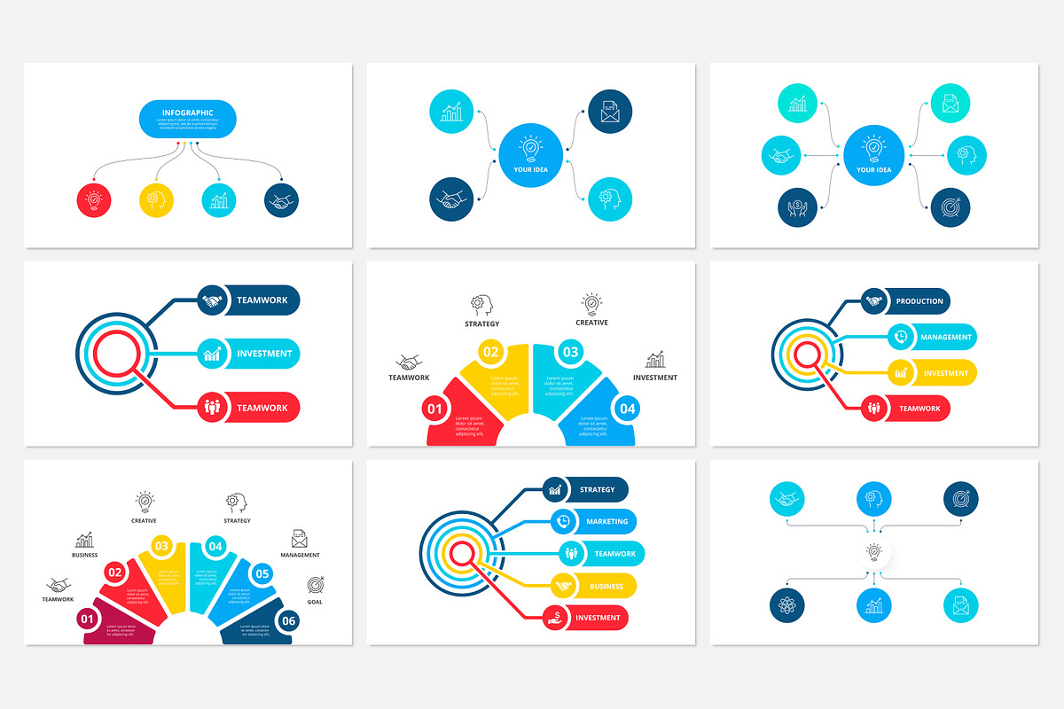 Keynote Flowcharts Infographics, a Presentation Template by Abert