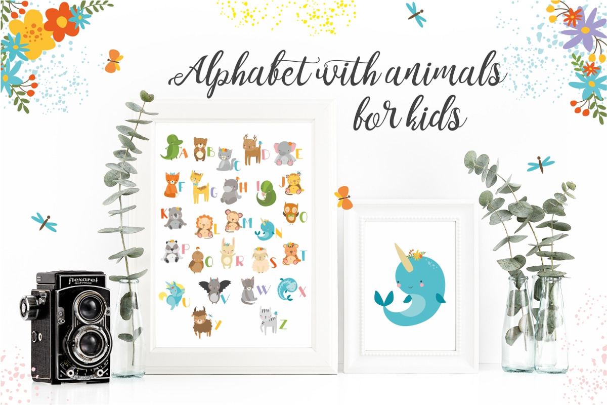 Alphabet animals for kids, an Animal Illustration by Lesya Skripak (Photo 2 of 6)
