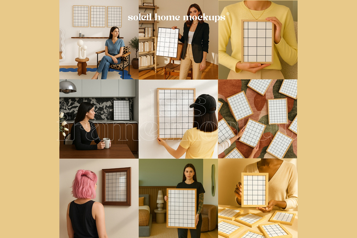 IANA | Frame Mockup Set With People, a Household Mockup by SoleilHomeMockups (Photo 11 of 11)