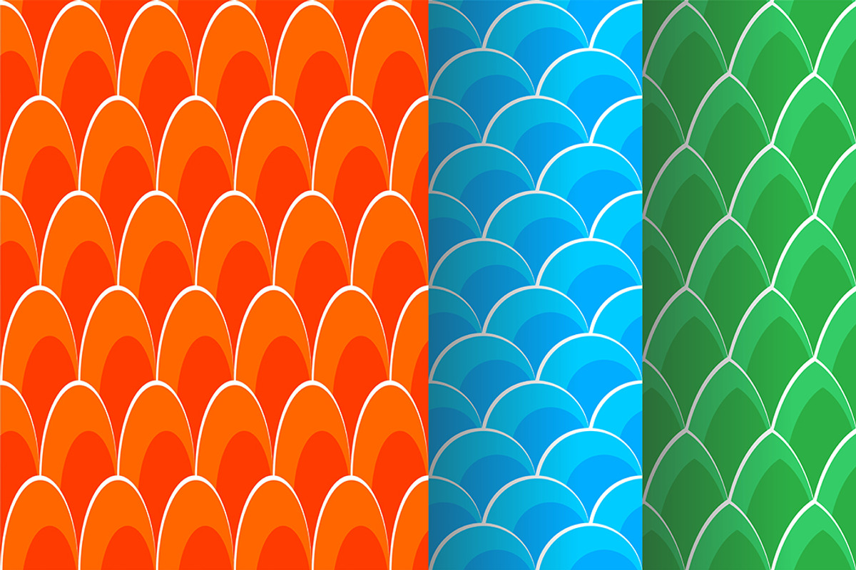 Scale seamless pattern, a Pattern Graphic by Volyk (Photo 1 of 7)