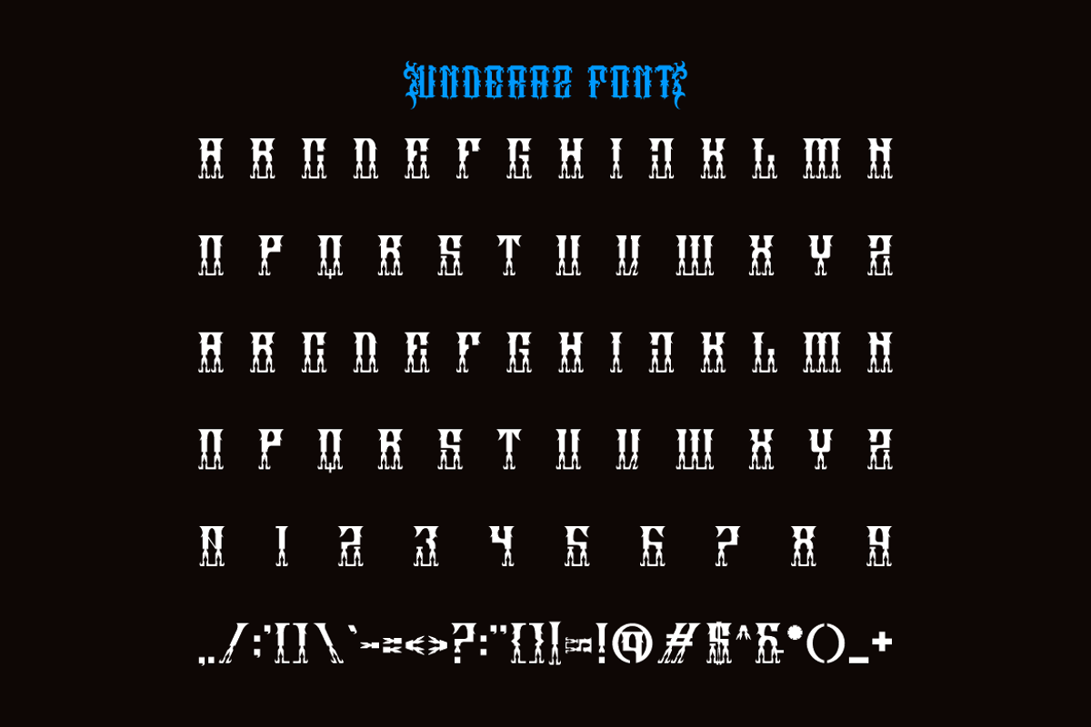 Getohc - Artdeco Font, a Blackletter Font by Iqsiart Studio (Photo 4 of 6)