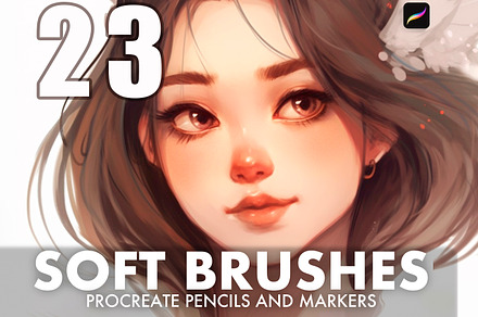 Soft Brushes For Procreate, a Brush Add-On by Nuclear Brushes