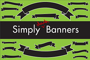 Simply Dark Banners, an Object Graphic by Lindsay Hartwell (Thumbnail 1 of 3)