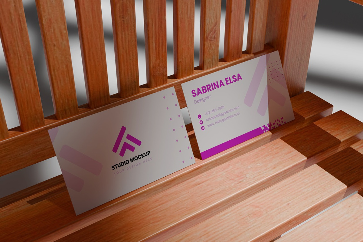 Business Card Mockup, an Advertising Mockup by Pexelyou (Photo 5 of 5)