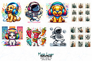 20 Abstract Musical T-shirt Design, a Graphic by Sofia's Fashion (Thumbnail 3 of 3)