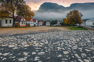 Dawn landscape in Rimetea village, an Architecture Photo by Alpine Dreams