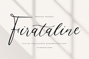 Firataline, a Script Font by Essentials Studio (Thumbnail 1 of 8)