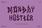 CS Snoring Drawn, a Blackletter Font by Craft Supply Co. (Thumbnail 6 of 8)
