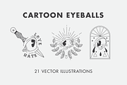 Cartoon Eyeball Set, an Illustration by Inkwell Supply Co (Thumbnail 1 of 12)