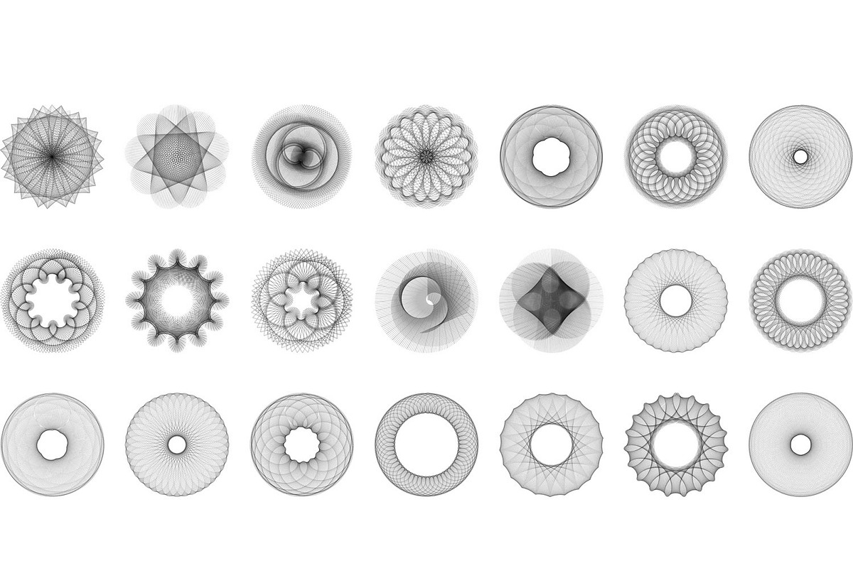 49 Spirograph   Elements, an Object Graphic by Kseniya-Omega (Photo 3 of 6)