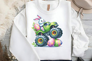 Cute Easter Bunny on Monster Truck, an Illustration by DreamCafeArt (Thumbnail 5 of 5)