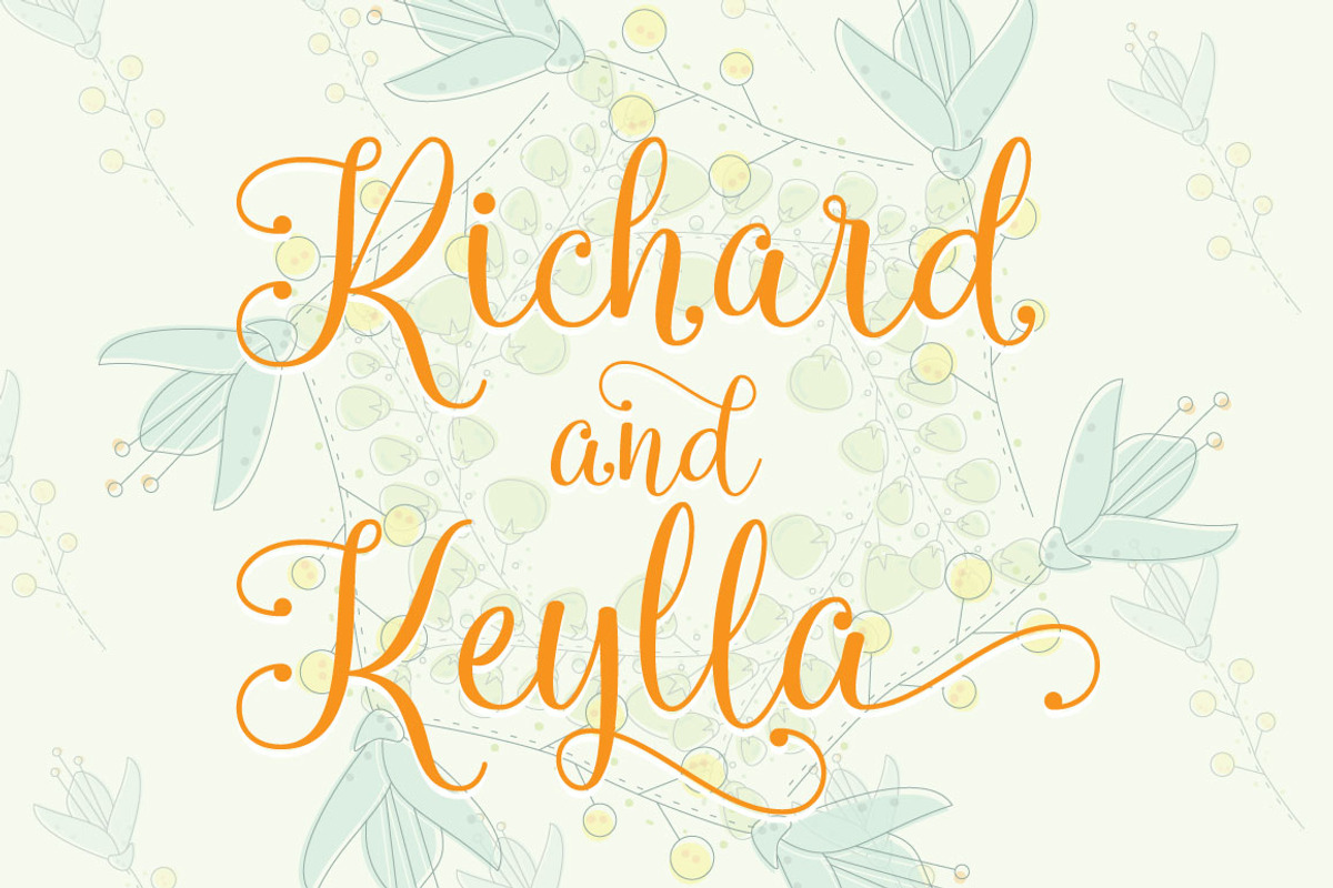 Queensha Typeface preview 2