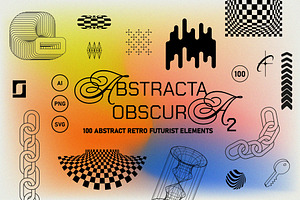 Retro Futurist Abstract Collection 2