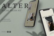 ALTËR - Stylish Social Media Kit, a Social Media Template by Creative Zeune (Thumbnail 1 of 4)