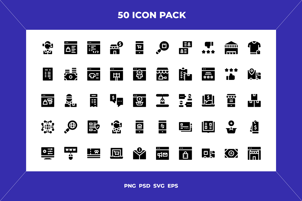 Online marketplace icons, an Outline Icon by Wencory (Photo 1 of 2)