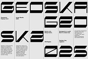 Geoska – Sci-fi Display Font, a Sans Serif Font by Invasi Studio (Thumbnail 1 of 10)